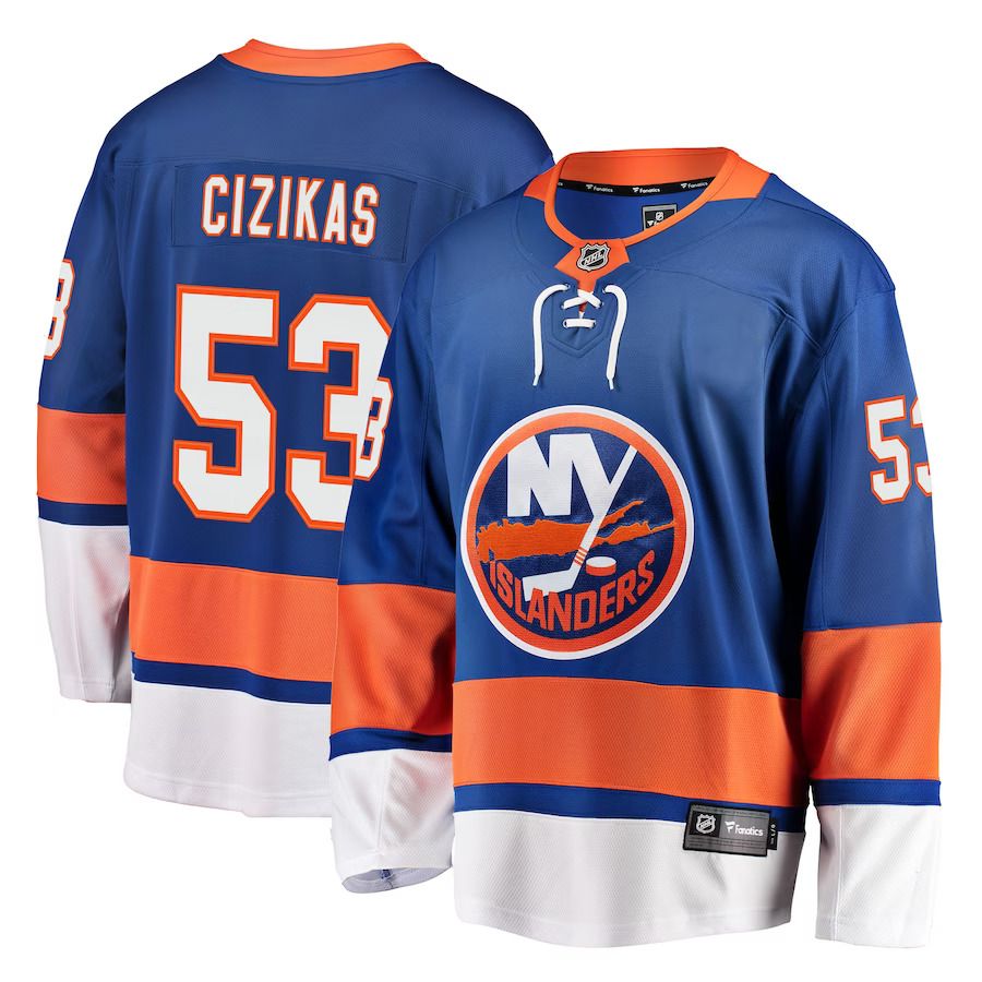 Men New York Islanders #53 Casey Cizikas Fanatics Branded Royal Breakaway Player NHL Jersey